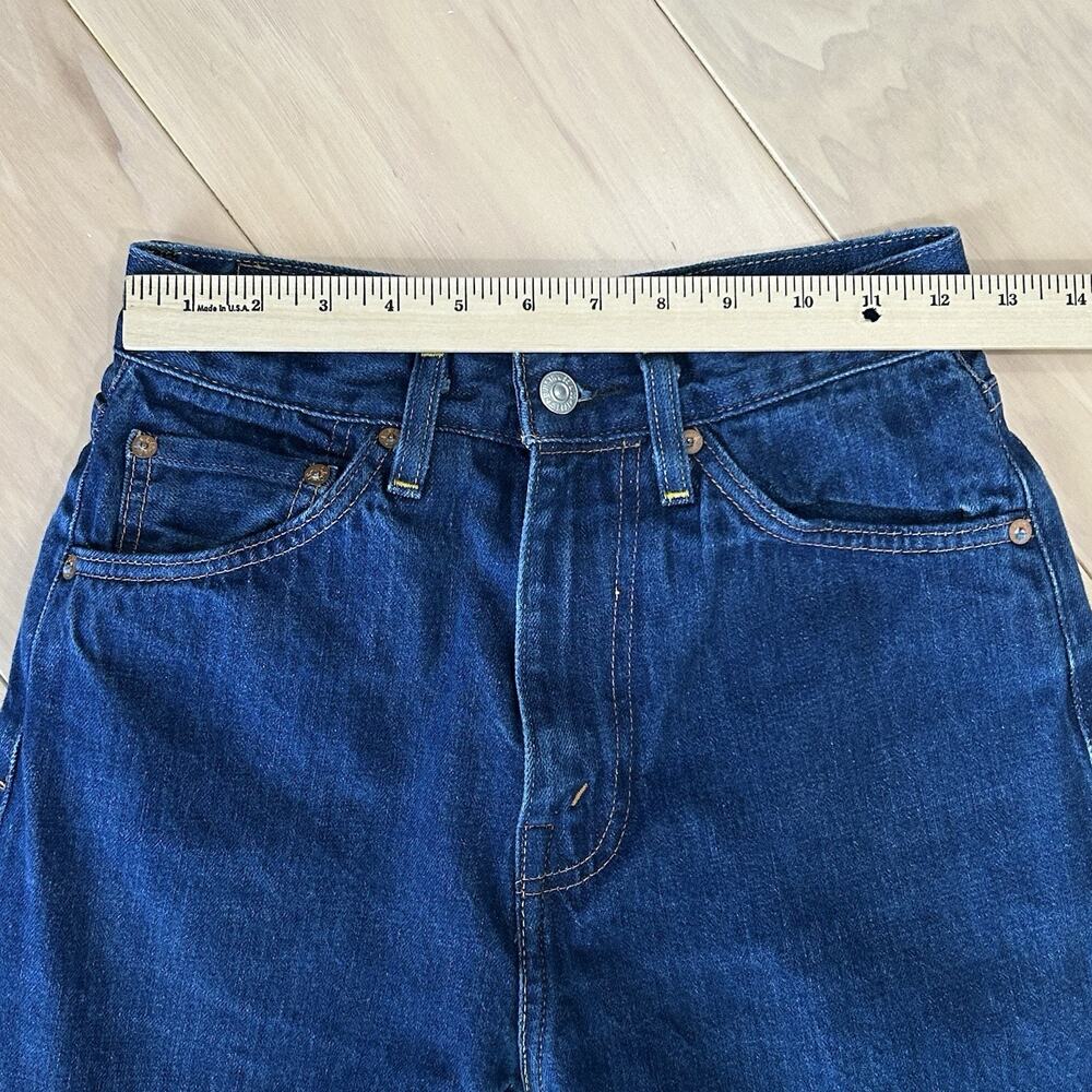 Levis Vintage Clothing 701 - 1950 Model Selvedge Denim Jeans Size 25x25 - Picture 8 of 11